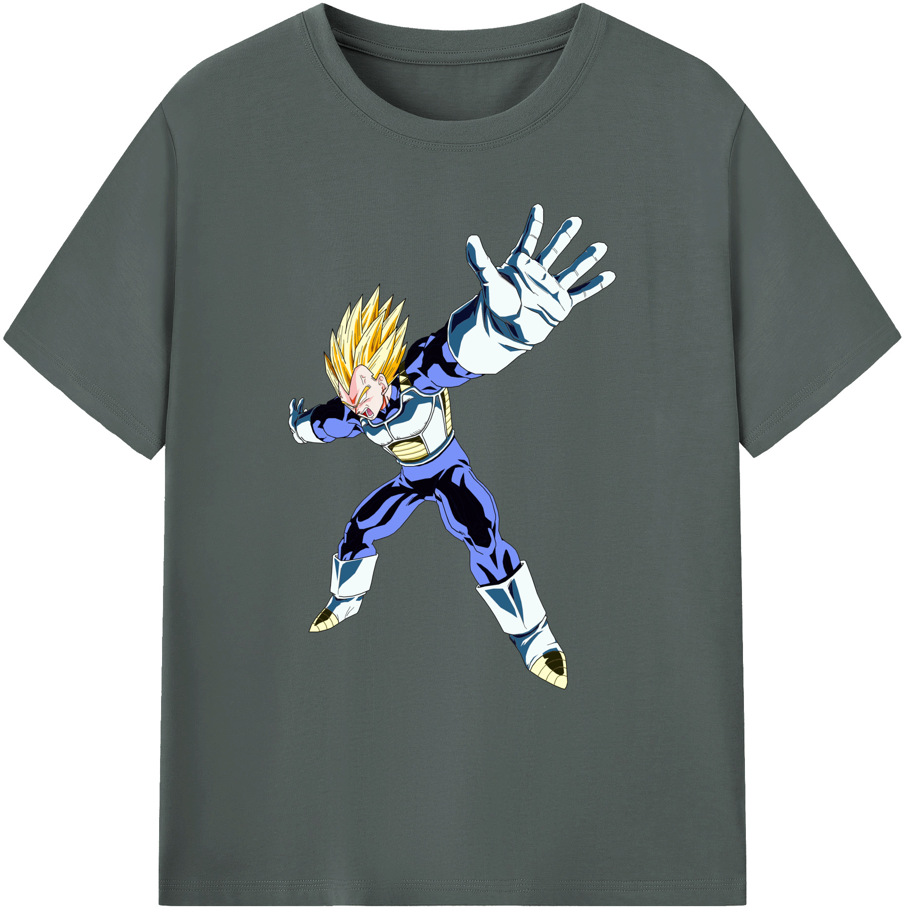 （画像用） ドラゴンボール ベジータ四世（Bejīta Yonsei）DRAGON BALL Vegeta IV 綿100％ メンズ半袖Tシャツ｜肌触りやわらか＆通気性